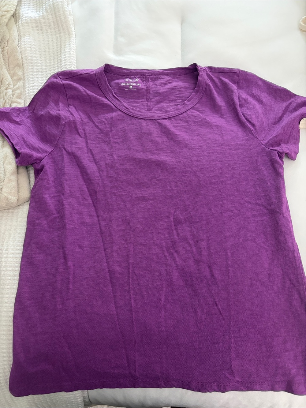 J. Crew Purple Short-Sleeve Crewneck Tee